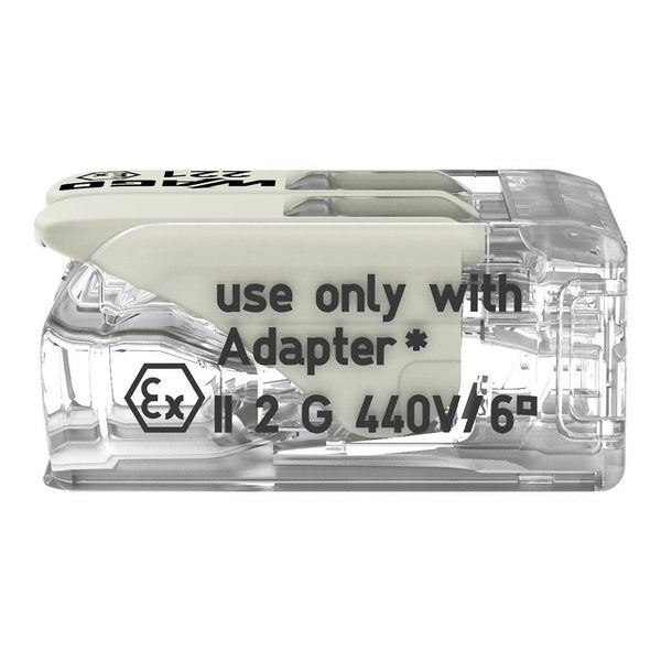 Push-In Connector, Gray, 0.83