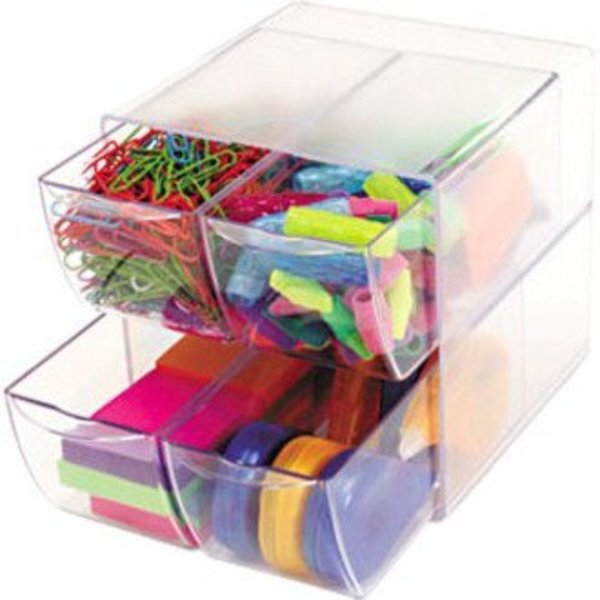 Desktop Organizer, Clear, Plastic