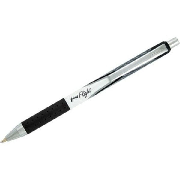 Z-Grip Flight Retractable Ballpoint 1.2mm Black 4PK