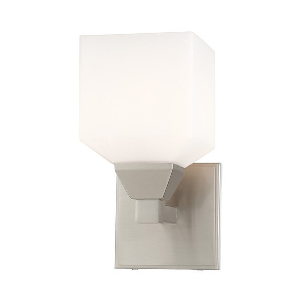 Aragon 1 Light Brushed Nickel Wall Sconc