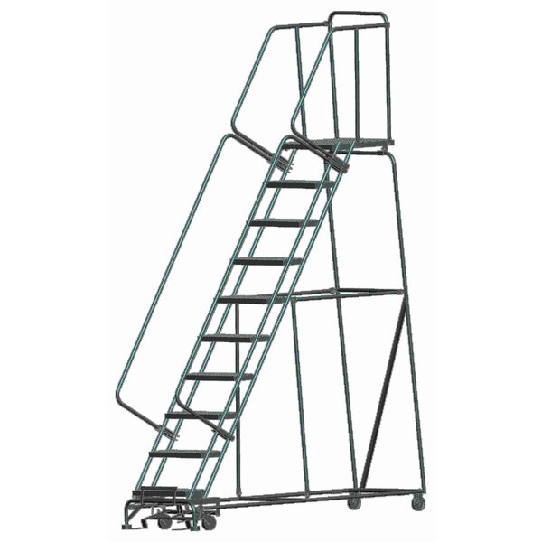 Stock Picking Roll Ladder, Steel, 100 in.H