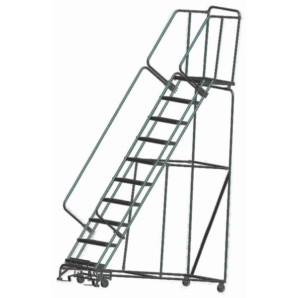 Stock Picking Roll Ladder, Steel, 100 in.H