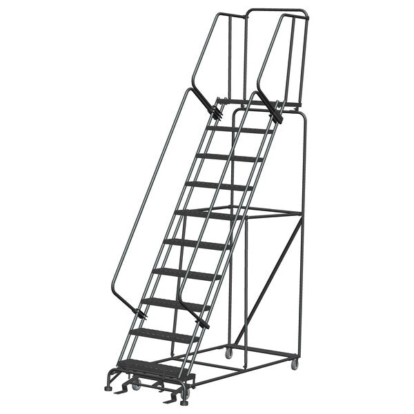 Stock Picking Roll Ladder, Steel, 100 in.H