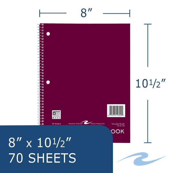 Case of Wirebound Notebooks, 10.5