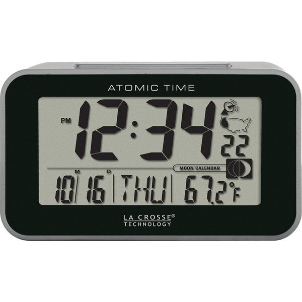 Atomic Dgtl Alarm Clock, Indoor Temp