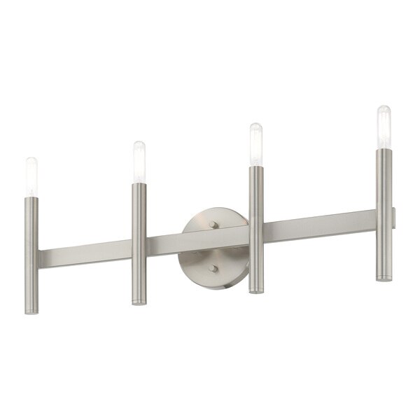 Copenhagen 4 Light Brushed Nickel ADA Bath Vanity