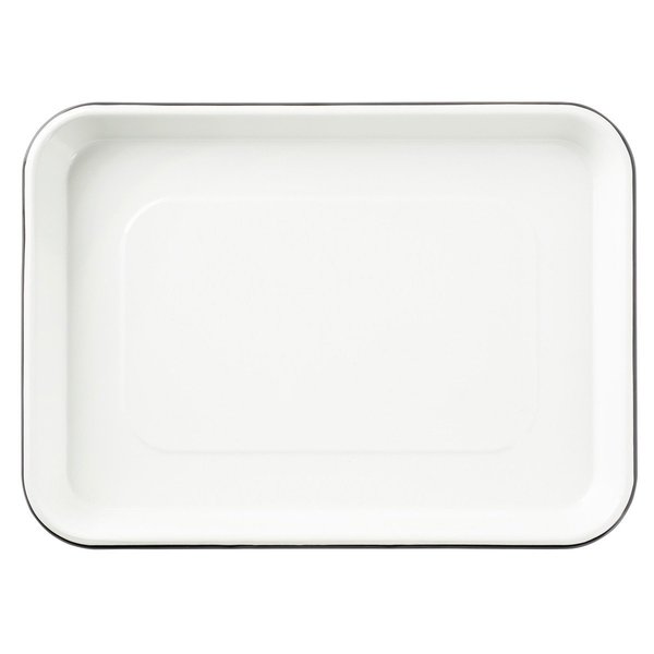 Sheetpan Server, 1/4, Wht/Blk, 13x9.5x1.125