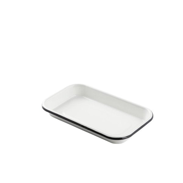 Sheetpan Server, 1/8, Wht/Blk, 10x6x1.125