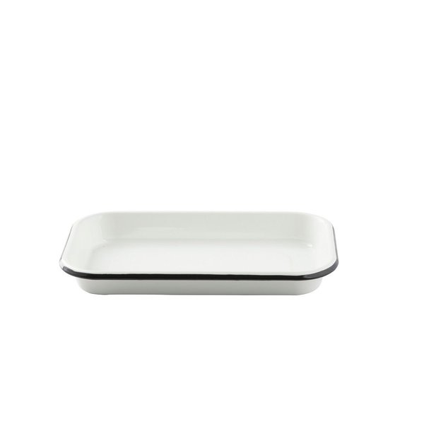 Sheetpan Server, 1/8, Wht/Blk, 10x6x1.125