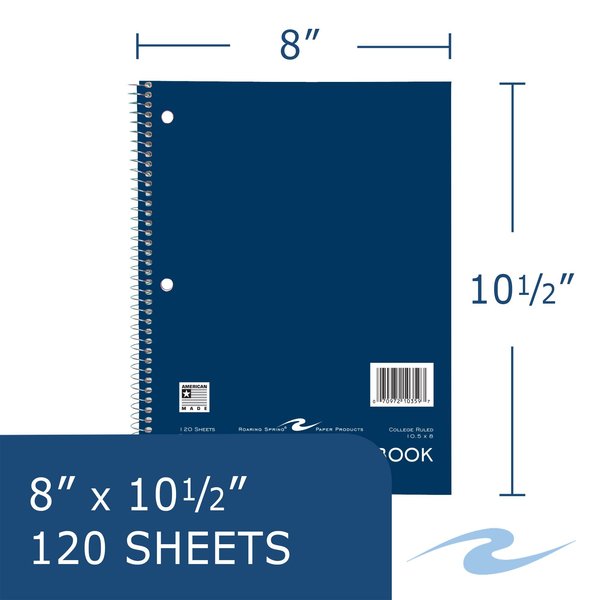 Case of 3 Sub Wirebound Notebooks, 10.5