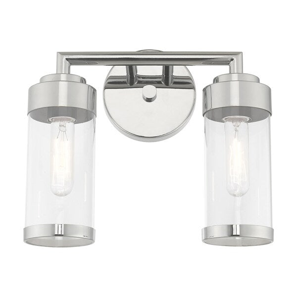 Hillcrest 2 Light Polished Chrome Bath Vanity
