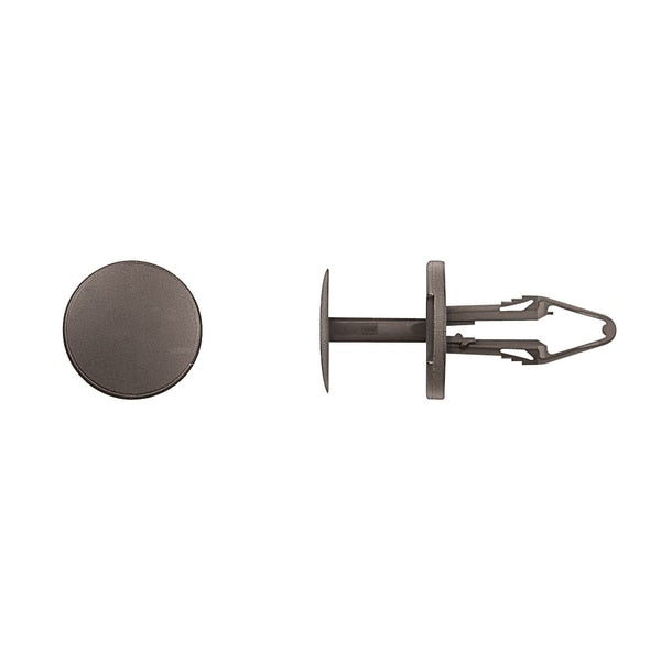 Blk Nyln Push Type Ret 6.5mm Hole Size 22mm Stem