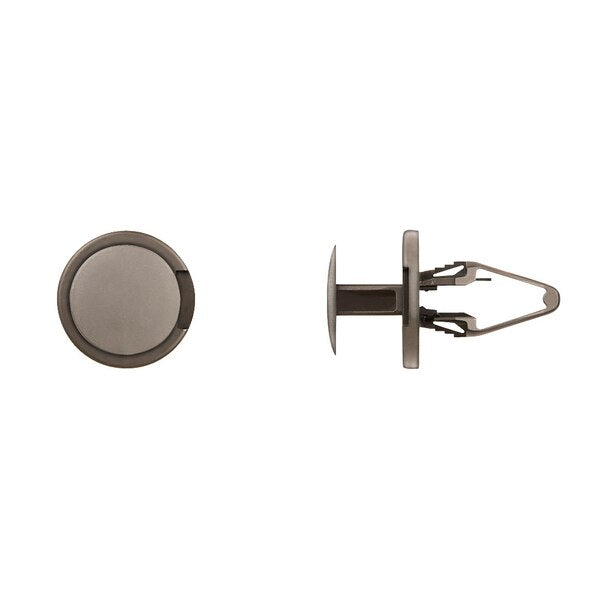 Blk Nyln Push Type Ret 8.5mm Hole 20mm Flng 20mm Stem PK25