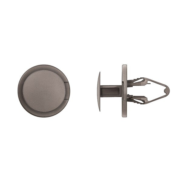 Blk Nyln Push Type Ret 10.5mm Hole 20mm Stem L PK15