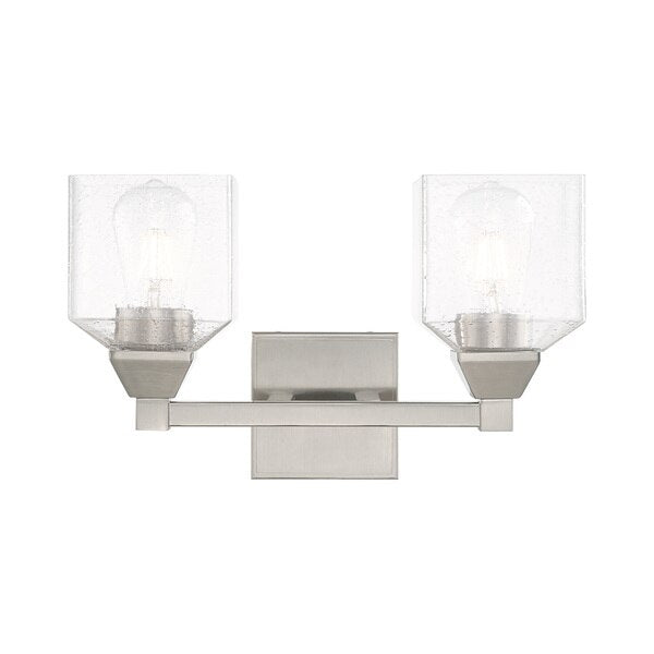 Aragon 2 Light Brushed Nickel Bath Vanity