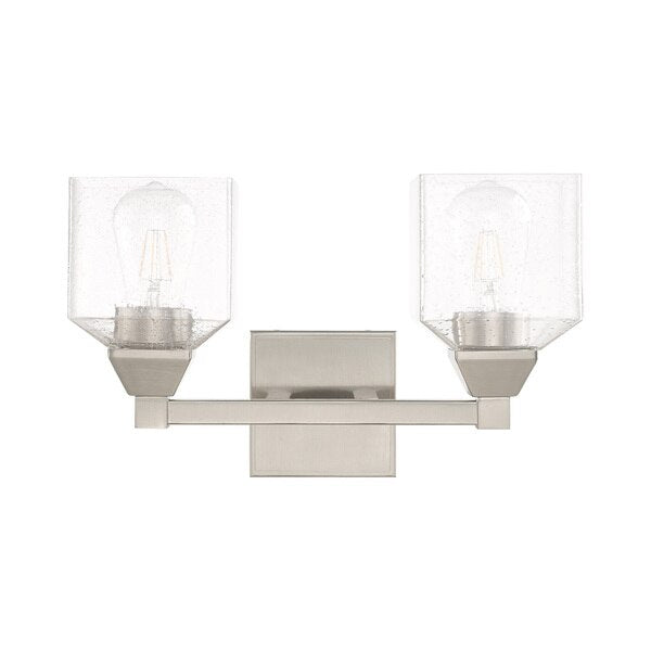 Aragon 2 Light Brushed Nickel Bath Vanity
