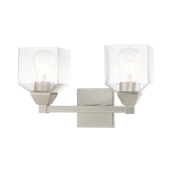 Aragon 2 Light Brushed Nickel Bath Vanity