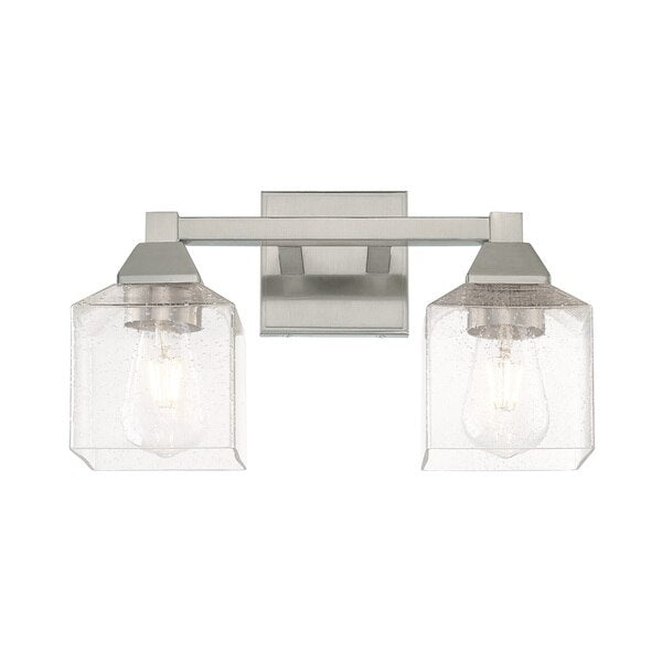 Aragon 2 Light Brushed Nickel Bath Vanity