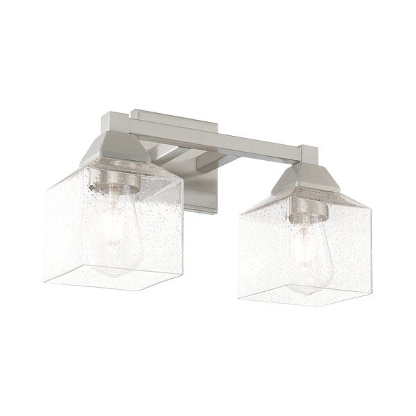 Aragon 2 Light Brushed Nickel Bath Vanity