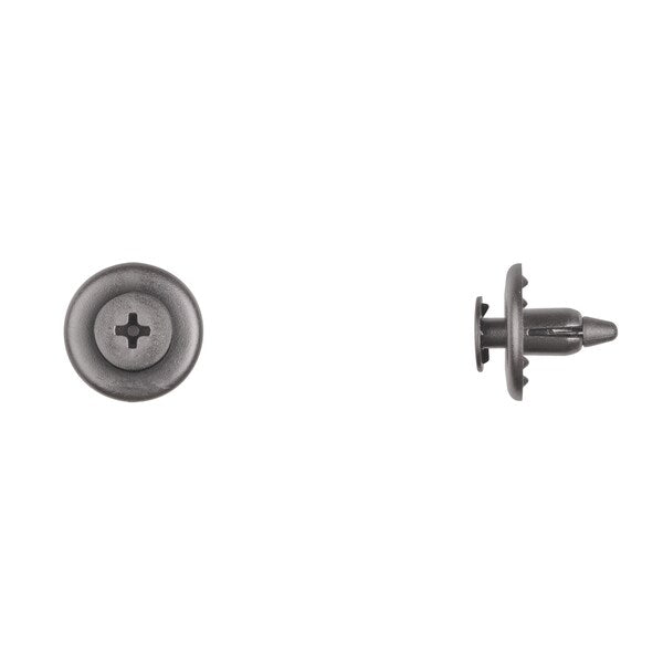 Blk Nyln Phil Screw Ret 6mm Hole 8mm Stem L PK10