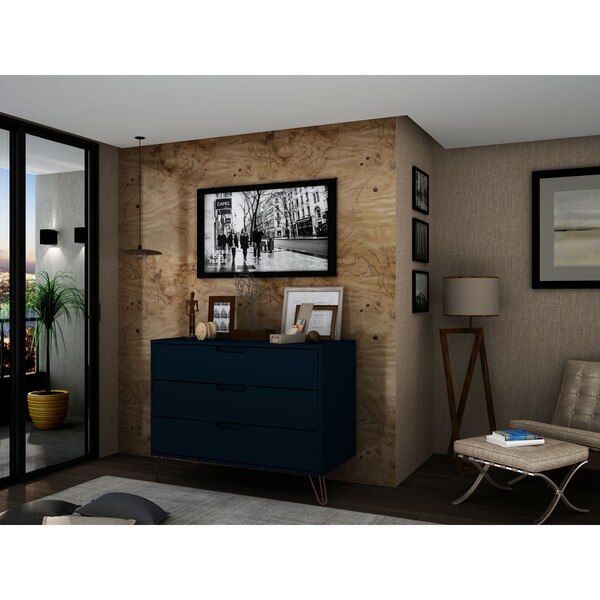 Dresser, 3- Drawers, Tatiana Midnight Blue