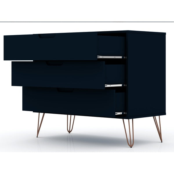 Dresser, 3- Drawers, Tatiana Midnight Blue