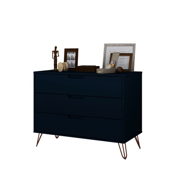 Dresser, 3- Drawers, Tatiana Midnight Blue