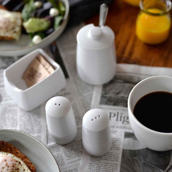 Salt/Pepper Shakers, 1.25 oz, Melamine, Wht