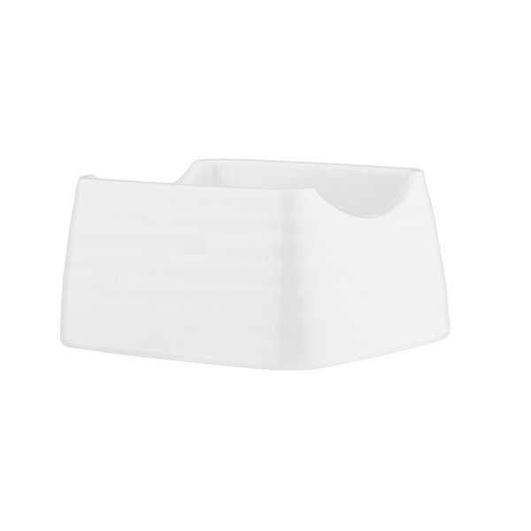 Sugar Packet Holder, Melamine, Wht, 4x3.25x