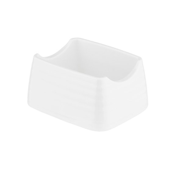 Sugar Packet Holder, Melamine, Wht, 4x3.25x