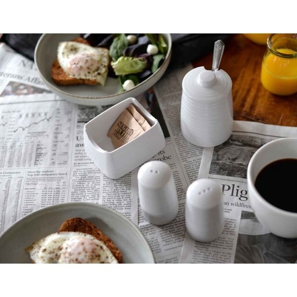 Sugar Packet Holder, Melamine, Wht, 4x3.25x
