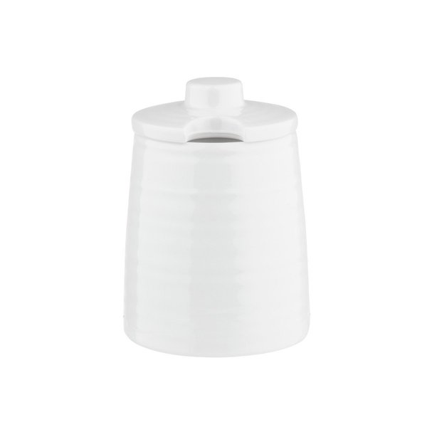 Sugar Jar/Lid, Melamine, White