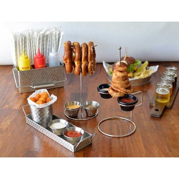 Onion Ring Tower/Ramekin Holder, 6x6x12