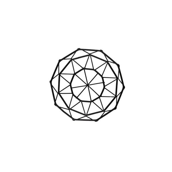 Round Delta Series Wire Basket, Black, 6