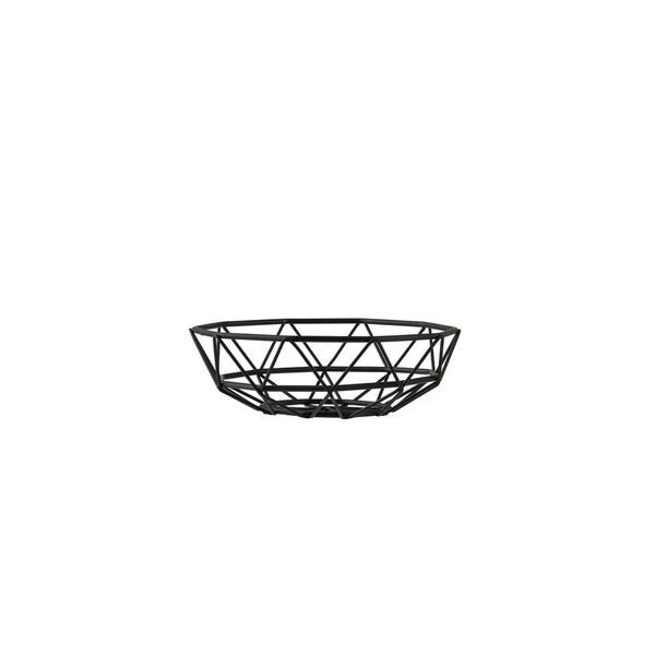 Round Delta Series Wire Basket, Black, 6