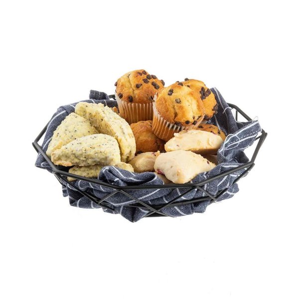 Round Delta Series Wire Basket, Black, 6