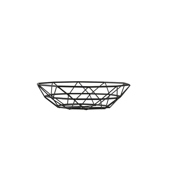 Round Delta Series Wire Basket, Black, 8