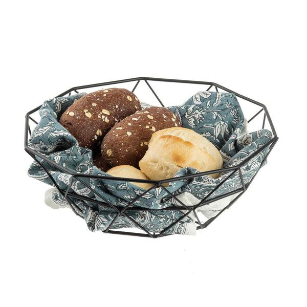 Round Delta Series Wire Basket, Black, 8