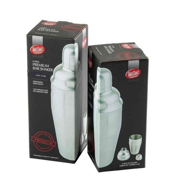 Cocktail Shaker, 3-Piece, 18 oz