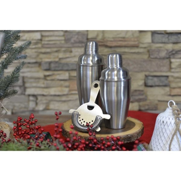 Cocktail Shaker, 3-Piece, 24 oz