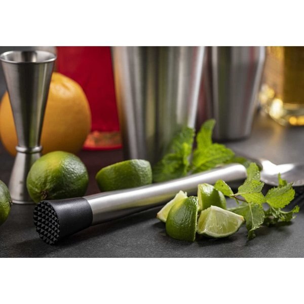 Muddler, Plastic Tip, Brushed Finish