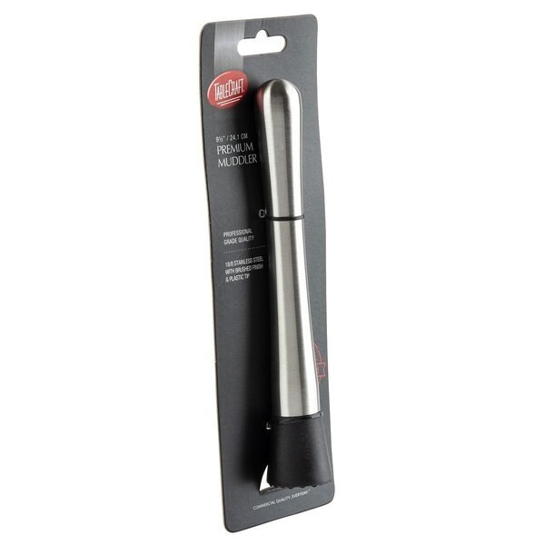 Muddler, Plastic Tip, Brushed Finish