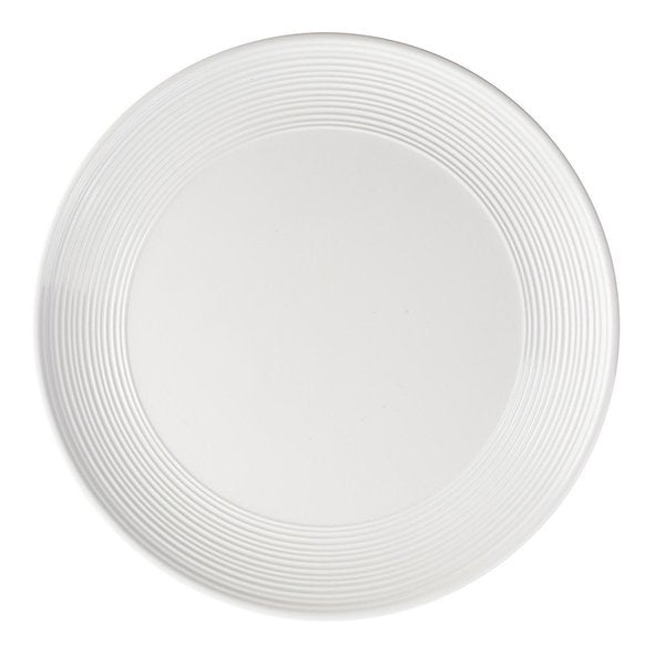 Round Platter, White, Melamine, 13.125