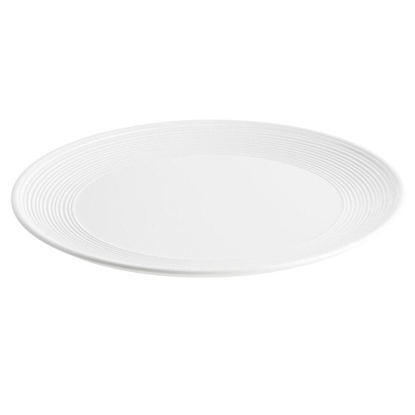 Round Platter, White, Melamine, 13.125