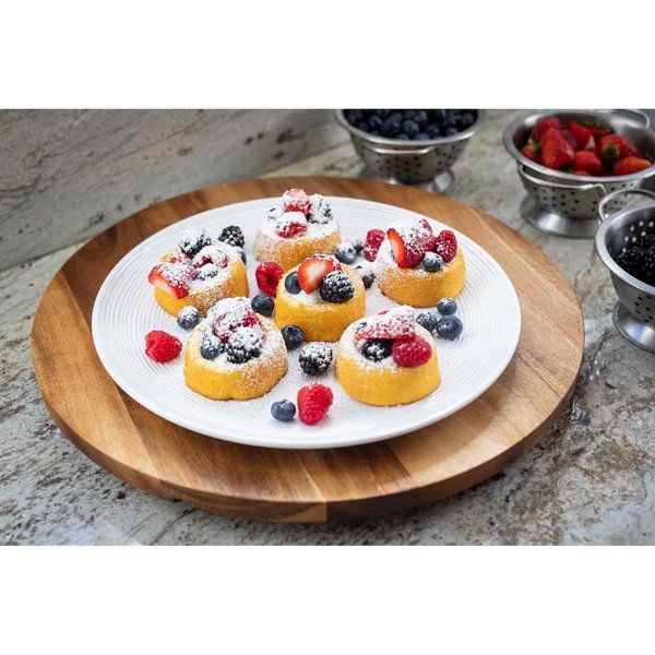Round Platter, White, Melamine, 13.125