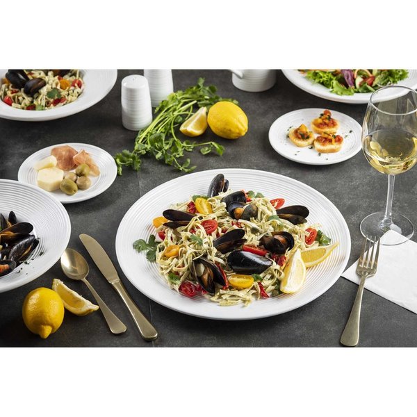 Round Platter, White, Melamine, 13.125