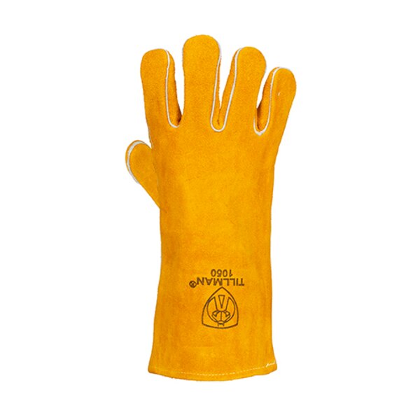 Stick Welding Gloves, Cowhide Palm, L, PR