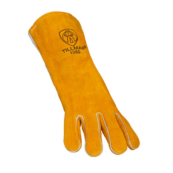 Stick Welding Gloves, Cowhide Palm, L, PR