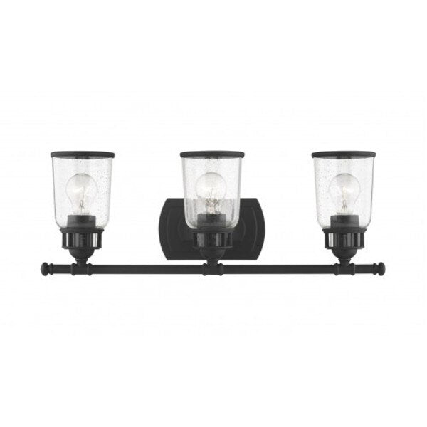 Black Vanity Sconce, 3 Light