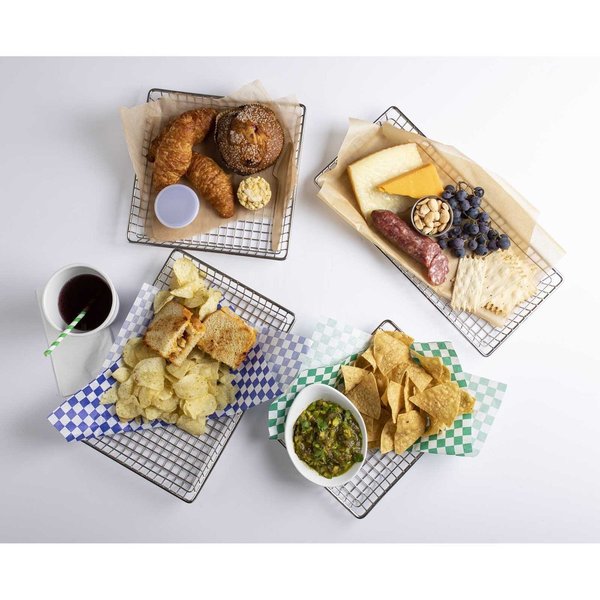 Wire Serving Rectangular Basket, 9x7x1.12